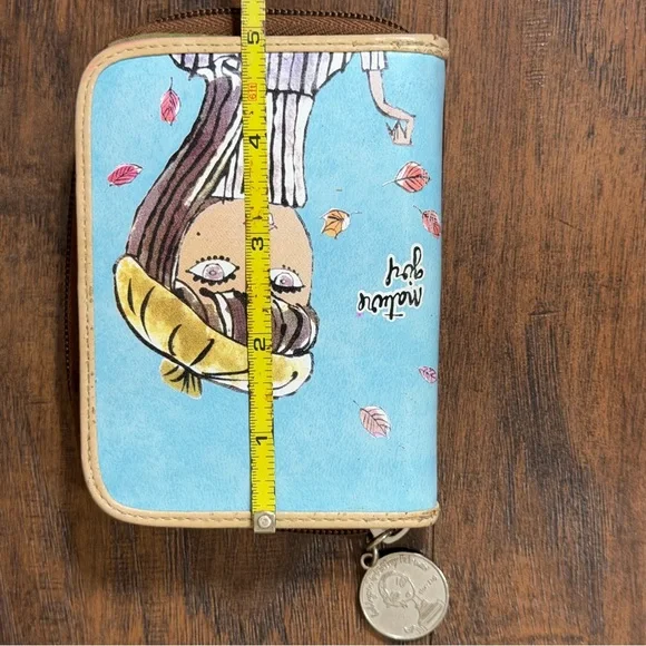 Jeffrey Fulvimari Nature Girl Bobbypin Wallet Zip/Snap - Picture 10 of 11